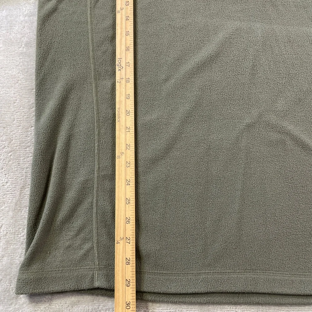 The North Face Glacier 1/4 Zip Fleece Pullover Mens XXL Green Outdoor School